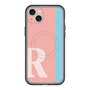 スリムプロテクションプレミアムケース with MagSafe［ オリジナル - initial color line - R pink ］
