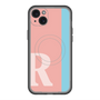 スリムプロテクションプレミアムケース with MagSafe［ オリジナル - initial color line - R pink ］