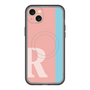 スリムプロテクションプレミアムケース with MagSafe［ オリジナル - initial color line - R pink ］