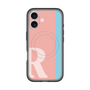 スリムプロテクションプレミアムケース with MagSafe［ オリジナル - initial color line - R pink ］