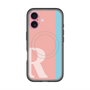 スリムプロテクションプレミアムケース with MagSafe［ オリジナル - initial color line - R pink ］
