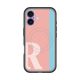 スリムプロテクションプレミアムケース with MagSafe［ オリジナル - initial color line - R pink ］