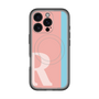 スリムプロテクションプレミアムケース with MagSafe［ オリジナル - initial color line - R pink ］