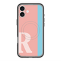 スリムプロテクションプレミアムケース with MagSafe［ オリジナル - initial color line - R pink ］