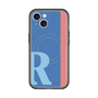 スリムプロテクションプレミアムケース with MagSafe［ オリジナル - initial color line - R blue ］