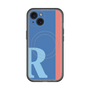 スリムプロテクションプレミアムケース with MagSafe［ オリジナル - initial color line - R blue ］