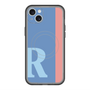 スリムプロテクションプレミアムケース with MagSafe［ オリジナル - initial color line - R blue ］