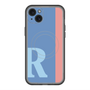 スリムプロテクションプレミアムケース with MagSafe［ オリジナル - initial color line - R blue ］
