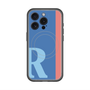 スリムプロテクションプレミアムケース with MagSafe［ オリジナル - initial color line - R blue ］