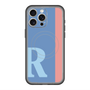 スリムプロテクションプレミアムケース with MagSafe［ オリジナル - initial color line - R blue ］