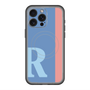 スリムプロテクションプレミアムケース with MagSafe［ オリジナル - initial color line - R blue ］