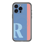 スリムプロテクションプレミアムケース with MagSafe［ オリジナル - initial color line - R blue ］
