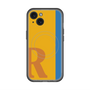 スリムプロテクションプレミアムケース with MagSafe［ オリジナル - initial color line - R orange ］
