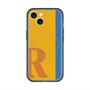 スリムプロテクションプレミアムケース with MagSafe［ オリジナル - initial color line - R orange ］
