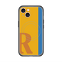 スリムプロテクションプレミアムケース with MagSafe［ オリジナル - initial color line - R orange ］