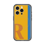 スリムプロテクションプレミアムケース with MagSafe［ オリジナル - initial color line - R orange ］