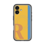 スリムプロテクションプレミアムケース with MagSafe［ オリジナル - initial color line - R orange ］