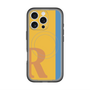 スリムプロテクションプレミアムケース with MagSafe［ オリジナル - initial color line - R orange ］