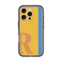 スリムプロテクションプレミアムケース with MagSafe［ オリジナル - initial color line - R orange ］