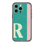 スリムプロテクションプレミアムケース with MagSafe［ オリジナル - initial color line - R green ］