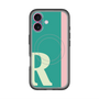 スリムプロテクションプレミアムケース with MagSafe［ オリジナル - initial color line - R green ］