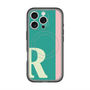 スリムプロテクションプレミアムケース with MagSafe［ オリジナル - initial color line - R green ］