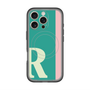 スリムプロテクションプレミアムケース with MagSafe［ オリジナル - initial color line - R green ］