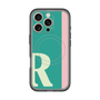 スリムプロテクションプレミアムケース with MagSafe［ オリジナル - initial color line - R green ］