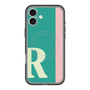 スリムプロテクションプレミアムケース with MagSafe［ オリジナル - initial color line - R green ］
