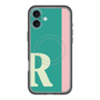 スリムプロテクションプレミアムケース with MagSafe［ オリジナル - initial color line - R green ］