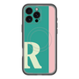 スリムプロテクションプレミアムケース with MagSafe［ オリジナル - initial color line - R green ］