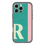 スリムプロテクションプレミアムケース with MagSafe［ オリジナル - initial color line - R green ］