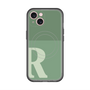 スリムプロテクションプレミアムケース with MagSafe［ オリジナル - initial two tone - R green ］