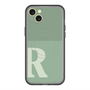 スリムプロテクションプレミアムケース with MagSafe［ オリジナル - initial two tone - R green ］