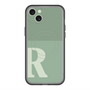 スリムプロテクションプレミアムケース with MagSafe［ オリジナル - initial two tone - R green ］