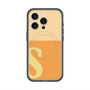 スリムプロテクションプレミアムケース with MagSafe［ オリジナル - initial two tone - S orange ］