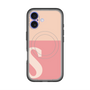 スリムプロテクションプレミアムケース with MagSafe［ オリジナル - initial two tone - S pink ］