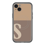 スリムプロテクションプレミアムケース with MagSafe［ オリジナル - initial two tone - S brown ］