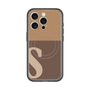 スリムプロテクションプレミアムケース with MagSafe［ オリジナル - initial two tone - S brown ］