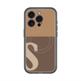 スリムプロテクションプレミアムケース with MagSafe［ オリジナル - initial two tone - S brown ］