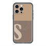 スリムプロテクションプレミアムケース with MagSafe［ オリジナル - initial two tone - S brown ］