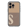 スリムプロテクションプレミアムケース with MagSafe［ オリジナル - initial two tone - S brown ］
