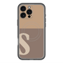 スリムプロテクションプレミアムケース with MagSafe［ オリジナル - initial two tone - S brown ］