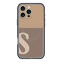 スリムプロテクションプレミアムケース with MagSafe［ オリジナル - initial two tone - S brown ］