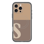 スリムプロテクションプレミアムケース with MagSafe［ オリジナル - initial two tone - S brown ］