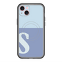 スリムプロテクションプレミアムケース with MagSafe［ オリジナル - initial two tone - S blue ］