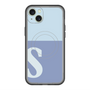 スリムプロテクションプレミアムケース with MagSafe［ オリジナル - initial two tone - S blue ］