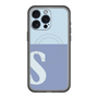スリムプロテクションプレミアムケース with MagSafe［ オリジナル - initial two tone - S blue ］