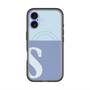 スリムプロテクションプレミアムケース with MagSafe［ オリジナル - initial two tone - S blue ］