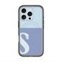 スリムプロテクションプレミアムケース with MagSafe［ オリジナル - initial two tone - S blue ］